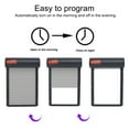 thumbnail image 4 of Solar Powered Chicken Door Opener, Programmable Efficient Chicken Coop Door Weatherproof LED Display Plastic Iron  For Home, 4 of 8