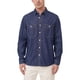 thumbnail image 1 of Cotton On Mens Brooklyn Long Sleeve Button Up Shirt, navy, 2XL Neck, 1 of 1