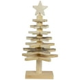 thumbnail image 2 of Northlight Star Cut-Outs Wooden Tree Christmas Decoration - 16", 2 of 6