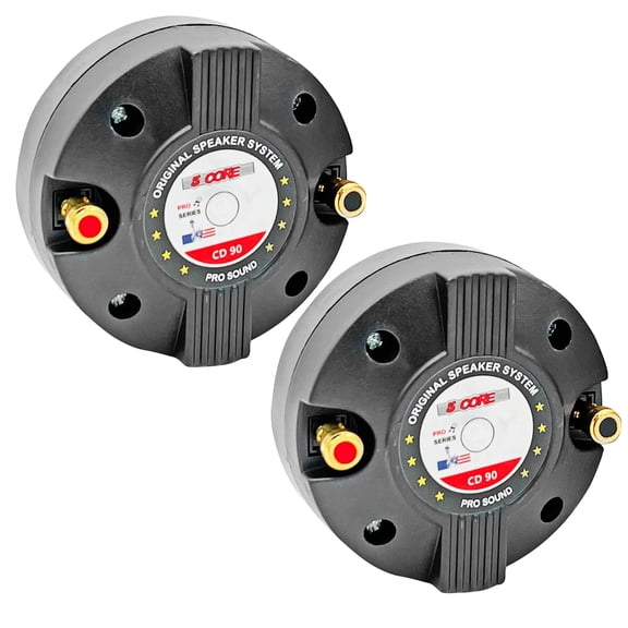 5 CORE Throat Compression Driver - Screw on Horn Speaker 40W RMS 8 ohms - 1.34 Voice Coil Extremely Loud Pro Audio - CD 90