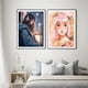 thumbnail image 4 of Póster y impresiones de mariposas y chicas de anime con flores samuráis japonesas modernas, impresión en lienzo, arte de pared, imagen para decoración de sala de estar y estudio, 4 of 5