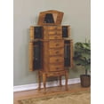 thumbnail image 4 of Shauna Jewelry Armoire, Distressed Oak with Black Lining, 4 of 20