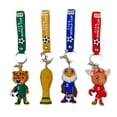 thumbnail image 1 of Increible! Set Llaveros Mascotas Mundialistas Futbol 2026 Maple Zayu Clutch 4 pack, 1 of 1