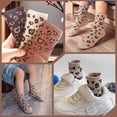 thumbnail image 7 of Baby Socks Cotton Crew Socks Toddler Boys Girls Kids Leopard Print Socks - 5 Pairs, 2-15 Years, 7 of 7