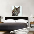thumbnail image 2 of ARTCANVAS Maine Coon Cat Breed White Canvas Art Print - Size: 26" x 26" (0.75" Deep), 2 of 9