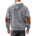 thumbnail image 7 of Mens Hoodies Plain Relaxed Fashionable Button-Up Drawstring Long-Sleeved,Size 3XL, 7 of 7