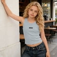 thumbnail image 6 of Tsesme Summer Sleeveless T-Shirt for Girls, Round Neck Slim Fits Crop Tank Tops, Summer Breathable Comfy Tanks 2-14 Year, 6 of 9