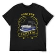 thumbnail image 3 of Sexy Pontoon Captain Dashing Men's Cotton Short Sleeve HD Print Tee for Casual T-Shirt Crew Neck Top Black 3XL, 3 of 7
