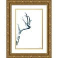 thumbnail image 1 of Fay, Mela 13x18 Gold Ornate Wood Framed with Double Matting Museum Art Print Titled - Antlers II, 1 of 4