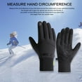 thumbnail image 4 of Winter Gloves for Men Outdoor Riding Touch Screen Texting Windproof Warm Sports Work Gloves for Cold Weather Anti-Slip Pvc Palm Fleece Lining, 1 Pair of Gloves, 4 of 4