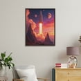 thumbnail image 4 of Paint By Numbers Kit for Adults Beginner - DIY Space Odyssey Rocket Launch Scene Canvas Painting Kits for Adults, Frameless Paint By Number for Adults for Home Wall Decor 16x20 Inch, 4 of 7