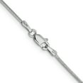 thumbnail image 4 of 14k White Gold 24 Inch 1.1mm Round Snake Chain Necklace Pendant Charm, 4 of 9