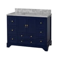 thumbnail image 2 of Madison 48" Bathroom Vanity with Royal Blue Cabinet and Carrara Marble Top, 2 of 5