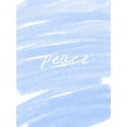 thumbnail image 2 of Hogan, Melody 15x18 White Modern Wood Framed Museum Art Print Titled - Peace Paint Blue, 2 of 4