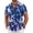 Blue-flamingo, variant on Mens Hawaiian Shirts Short Sleeves Floral Tropical Button Down Shirt Summer Beach Vacation Shirts