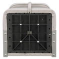 thumbnail image 7 of Boat Seat Low-Back Padded Marine Seat - UV Resistant Vinyl, Aluminum Hinges, 15x16x16 Inch - Gray/Camo Fishing Seats for Boats, Pontoons, & Kayaks, 7 of 7
