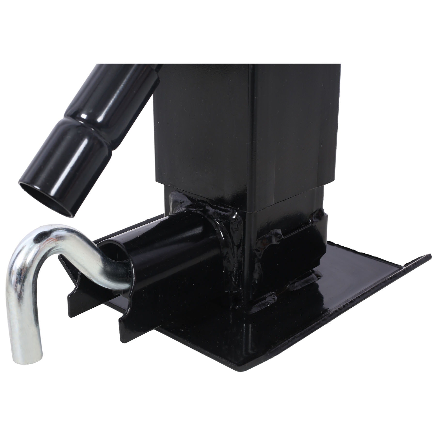 Heavy-Duty Weld On Trailer Jack 12,000 lbs. Capacity Sidewind Crank, 26 Inch Travel For Heavy-Duty Trailers Easily Hitch & Unhitch