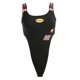 thumbnail image 2 of Mujeres Flame Plaid Patchwork Correa ajustable Hebilla Mono Body de corte alto Kearding FS11159-03, 2 of 7