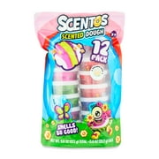Scentos Scented Brightly Multi-Colored 12 Count of 0.8oz Dough Tubs - Great Party Favor, Ages 3+