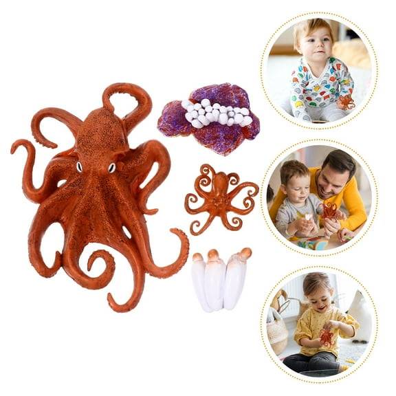 KALLORY Prehistoric Sea Creatures Mini Ocean Animals Figures for Indoor Set 9.4x3.9x2.0in