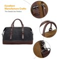thumbnail image 5 of Bolsa de viaje de lona, bolsa de deporte, bolsa de gimnasio, bolsa de playa, bolsa portátil para hombres y mujeres, bolsa de hombro para actividades al aire libre, bolsa cruzada negra, 5 of 5