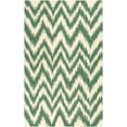 thumbnail image 2 of Hauteloom Parsonsfield Wool Living Room, Bedroom Area Rug - Bohemian, Transitional - Medium Green, Cream - 3'6" x 5'6", 2 of 6