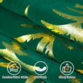 thumbnail image 6 of Christmas Green Gold Velvet Table Runner Tree Xmas Luxurious Seasonal Winter Table Decoration Coffee Table Decor for Home Kitchen Dining Party Holiday Indoor Outdoor 13x90 Inch, 6 of 6
