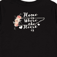 thumbnail image 4 of Inktastic Tennessee Home is Where the Heart is with Watercolor Floral Girls Long Sleeve Toddler T-Shirt, 4 of 5