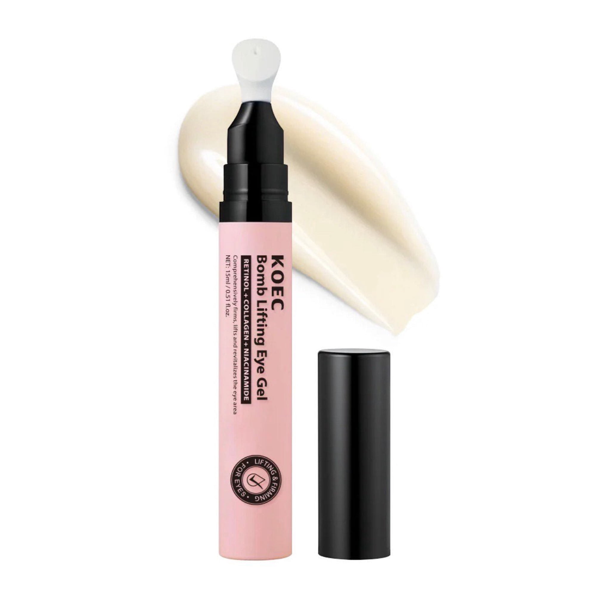 Beautivana Under-Eye Gel with Retinol, Collagen & Niacinamide, Targeted Under Eye Skincare for Hydration and Smooth-Looking Skin
