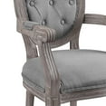 thumbnail image 4 of Modway Arise Vintage French Dining Armchair in Light Gray, 4 of 5