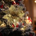 thumbnail image 4 of Viernes Negro Promociones, Lunes Cibernético, 1 pieza de adornos para árbol de Navidad, adorno de flores de simulación navideña Akmoler, 4 of 9