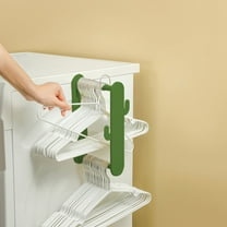 Usloyux Under $5 Hanger Organizer,Wall-Mounted Retractable Clothes Hanger for Closet Laundry Room Washing Machine,No-Drill Wall-Mount Organizer,Space Saving Hangers Retractable Hanger Organizer