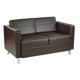 OSP Home Furnishings Pacific LoveSeat In Espresso Faux Leather ...