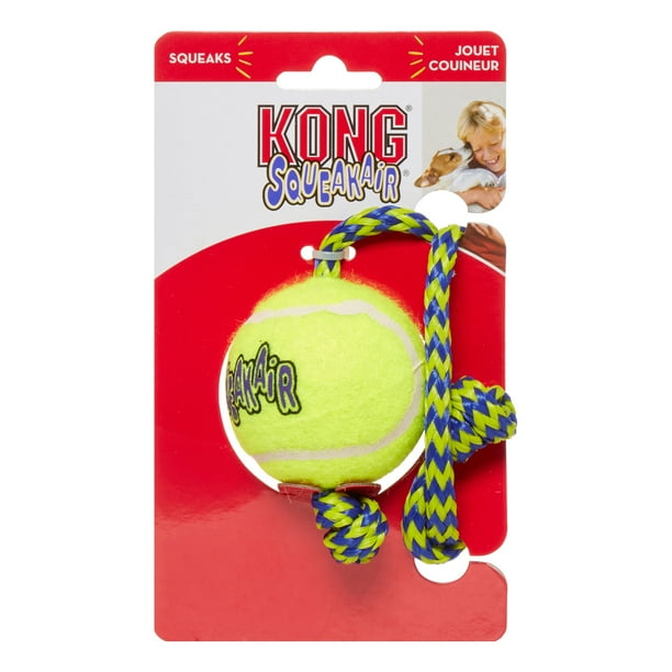 KONG SqueakAir Fetch Tennis Ball Dog Toy, Medium