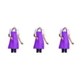 thumbnail image 3 of kurtrusly 12piece Easy To Adjustable Half-length Adult Apron Fit For Any Cooking Enthusiast Quick-drying purple 3Set, 3 of 6