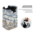 thumbnail image 3 of Yayeee Freestanding Laundry Hamper with Handle Collapsible Large Storage Basket for Clothes, Blue Snowy Mountain, 3 of 7