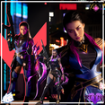 thumbnail image 2 of Juego Valorant Reyna Cosplay Disfraz de Cosplay Peluca Zapatos Zyanya Mondragón Cosplay Juego de rol Uniforme Fiesta de Carnaval de Halloween, 2 of 5