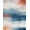 Blue Rust Cream, Pattern 2, variant on ODIKA Front Abstract Door Arch Contemporary Stripe Bedside Beige Ru Pet Friendly & Kids Safe for Bedroom, Nursery