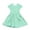 Mint Green(Polka Dots), variant on CCRFTGI Dresses for Child Girls Size 7 Casual Short Sleeve Summer A Line Skater Dress Cute Polka Dots Dresses Holiday Girls Fashion Gray 5-6 Years