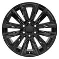 thumbnail image 2 of OE Wheels CA91 20 Inch Rims and Tires Fit Escalade Sport Style 6x139.7 20x9 Gloss Black - Hollander 4869 - TerraMax RT 275/55-20 (Set of 4), 2 of 5