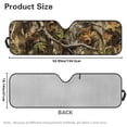 thumbnail image 7 of Uorisanigo Windshield Sun Shade for Jeep Wrangler, Gladiator, Renegade, FJ Cruiser, Foldable Camo Hunting Wood Windshield Sun Visor Blocks UV Rays Front Window Sunshade, 7 of 7