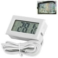 thumbnail image 4 of Fish  , White Portable Fish  Temperature Gauge Household Digital   With Probe For Aquarium, 4 of 8