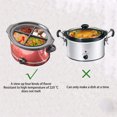 thumbnail image 4 of LCXmlly Silicone Crock Pot Divider Leakproof Slow Cooker Liner Multiple Grids Dishwasher Safe, 4 of 6
