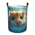 thumbnail image 1 of Fotbe Cute Swimming Guinea Pig Cesto de Ropa con Asas, Cesto Impermeable de Gran Capacidad, Bolsa de Lavado para Dormitorio, Cesto de Ropa con Ruedas y Asas-Medium, 1 of 6