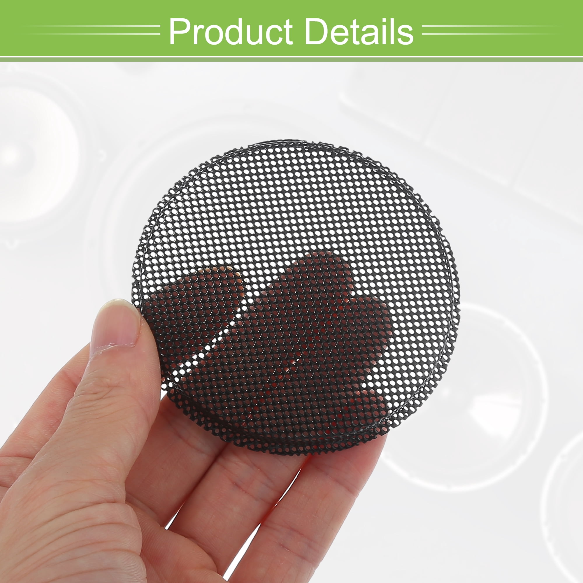 Unique Bargains 4 Pack 1.5 Inch Speaker Grills Mesh for Subwoofer 2.80"x 3.03"x0.24"