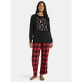 thumbnail image 2 of Women's Christmas Holiday Spread Crewneck Hacci Top from Holiday Time, Sizes S-XXXL, 2 of 5