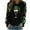Black, variant on St Pattys Shirts Women Santa Hat Wine Glass Shirt Green Irish Shamrock Print Sweatshirt Long Sleeve Crewneck Pullover Tops