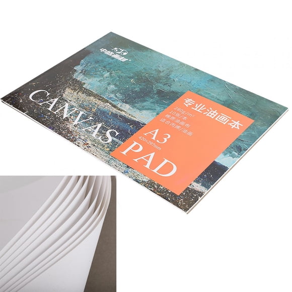 Livre de Peinture à l'Huile A3, Livre de Peinture à l'Huile Flexible, otton Papier de Peinture à l'Huile, pour Étudiant Peintre