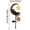 A, variant on Pumpkin Moon Garden Stake Light, Halloween Solar Skeleton & Crescent Moon Garden Stake Light, Outdoor Waterproof LED Yard Decoration with Two Hanging Jack‑o'‑lanterns for Garden Patio Lawn Pathway