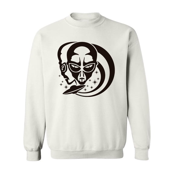 Aliens Ufo Space Design Sweatshirt Men -Image by Shutterstock, Male XX-Large